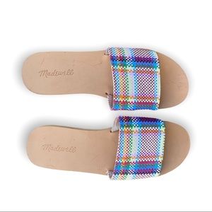 Madewell - The Maddie Slide - Woven Colorful Slide - Women's size 7 - L5988